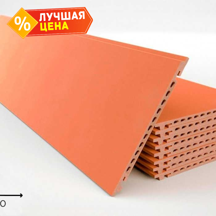 Керамогранитная плита FAVEKER GA16 для НФС, Salmon, 1000х250х18 мм